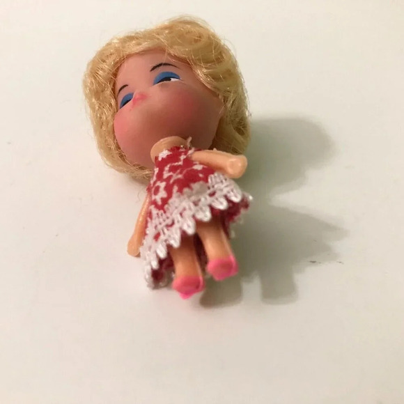 Vintage Liddle Kiddle Clone Doll Necklace Loop 2 Inch Tall - Picture 10 of 12